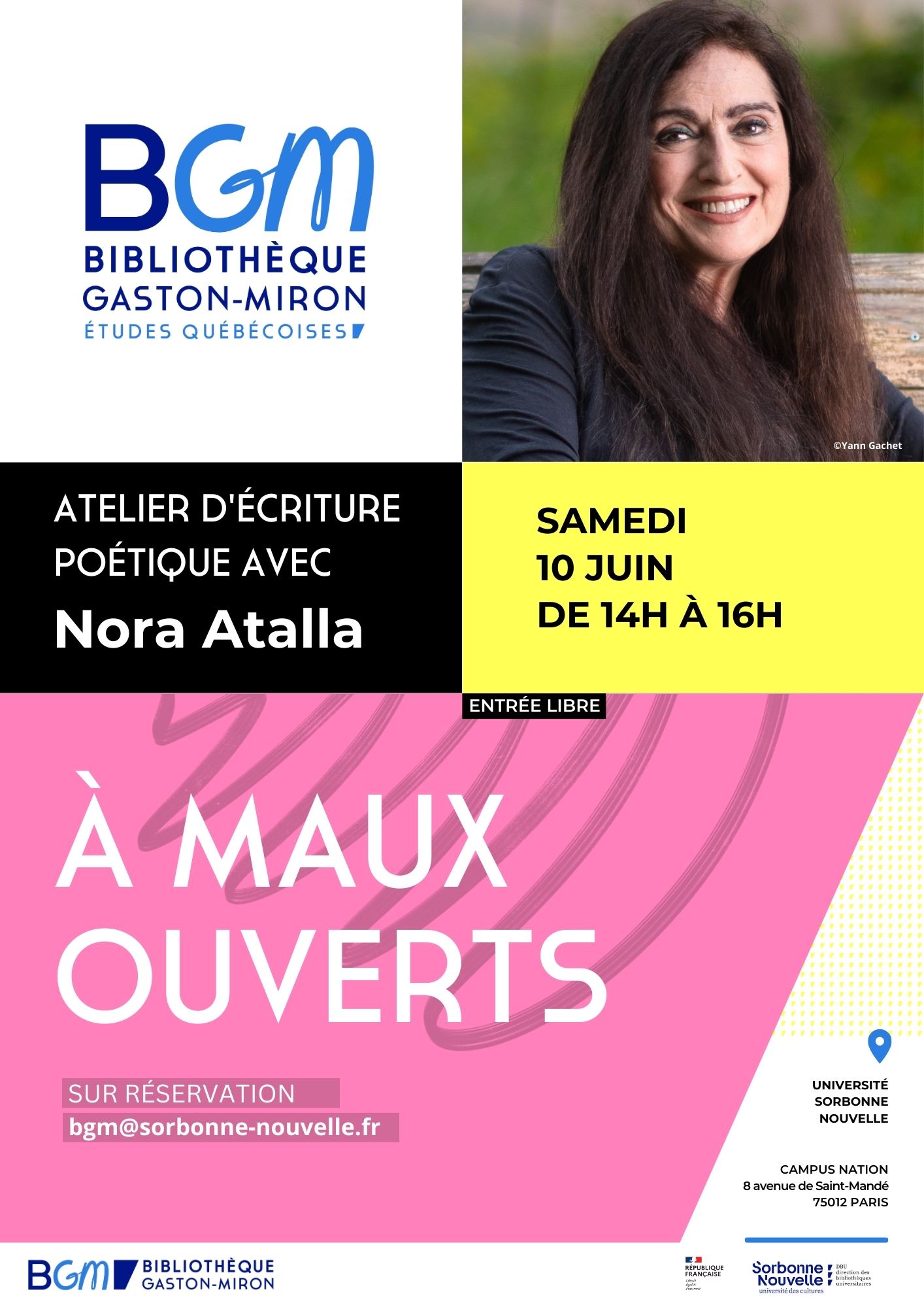 Affiche Nora Atalla