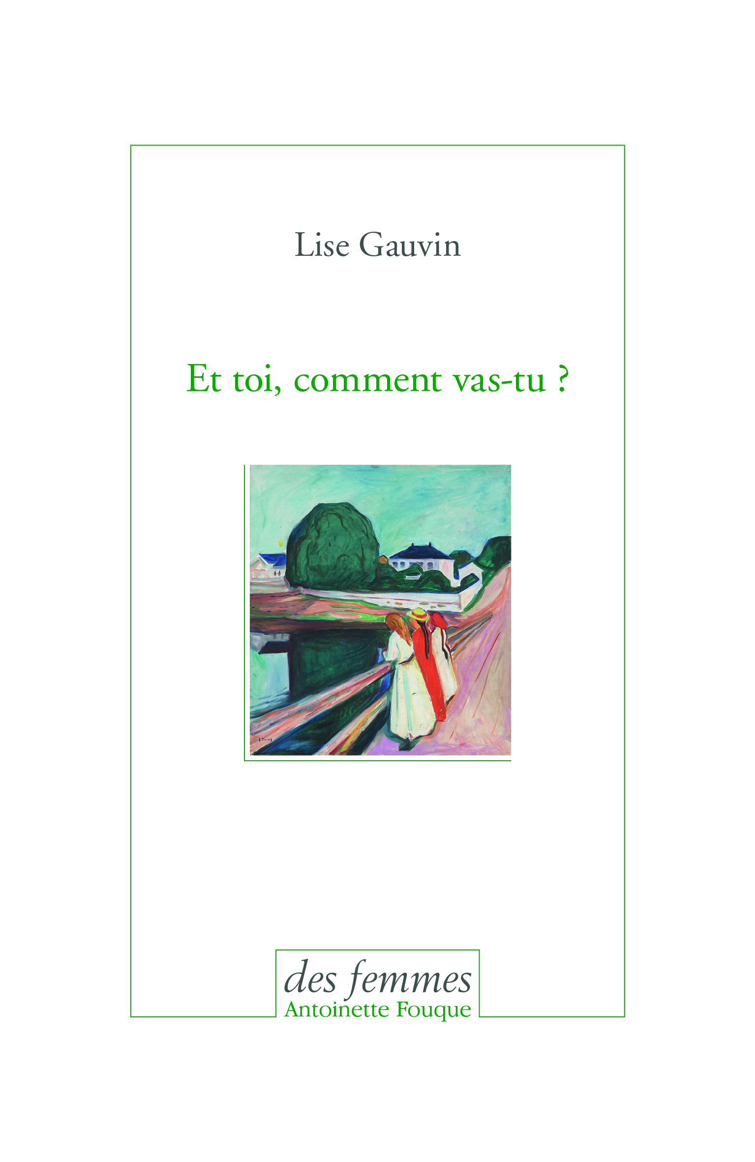 Couverture du livre ET TOI COMMENT VAS TU 