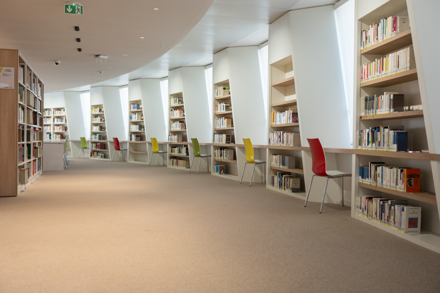 Salles de lecture de la Bibliothèque Sorbonne Nouvelle (sud)