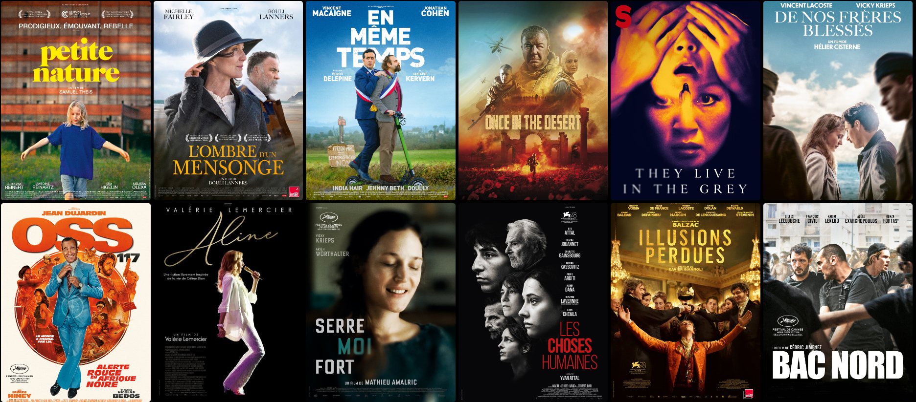 Des affiches de films et séries disponibles sur Arte VOD